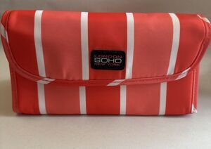 London SoHo New York Jewelry Makeup Travel Case Organizer Pink Mirror
